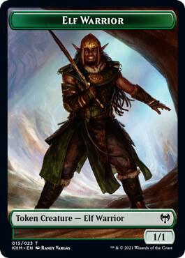 Elemental // Elf Warrior Double-Sided Token (Back)