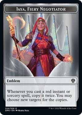 Soldier // Emblem - Jaya, Fiery Negotiator Double-Sided Token (Back)