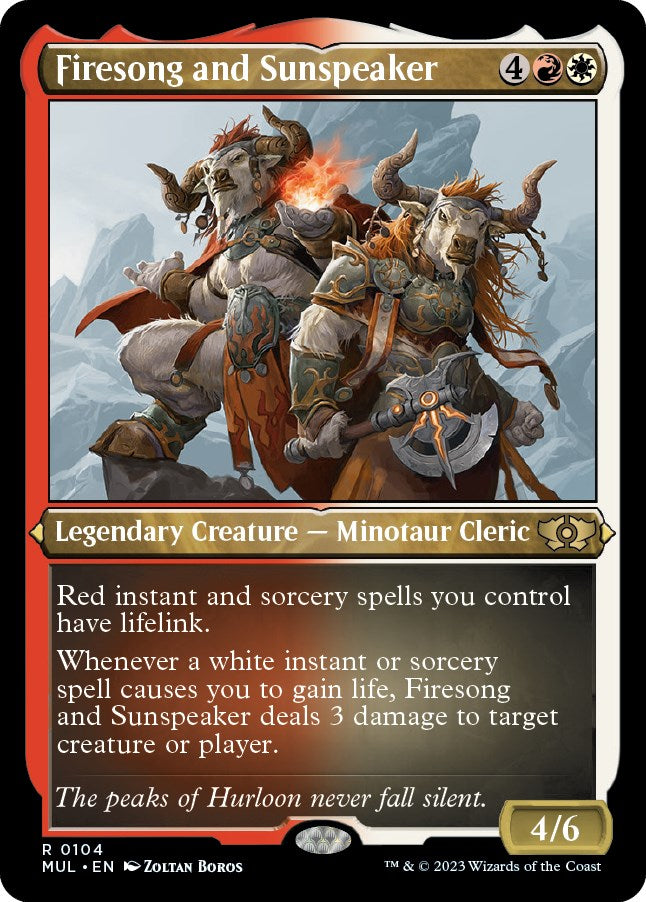 Firesong and Sunspeaker (Foil Etched)