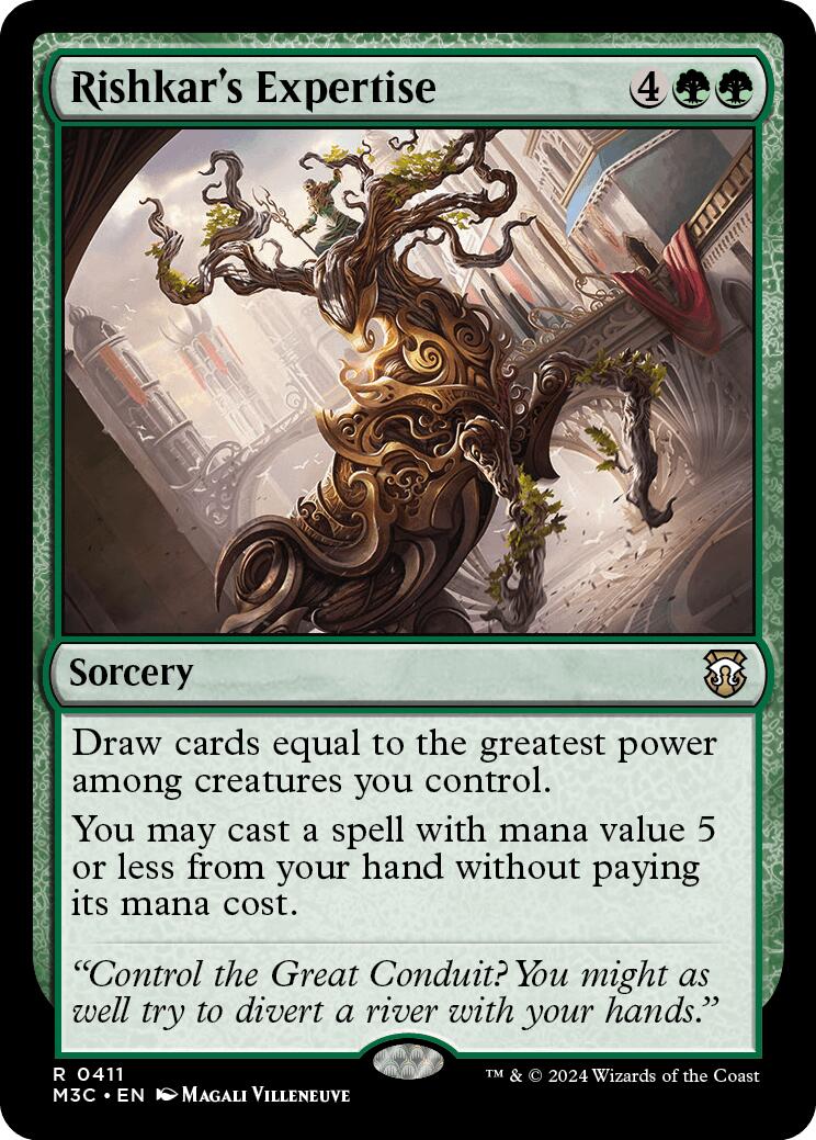 ripple cards mtg Rishkar's Expertise (Ripple Foil) [M3C