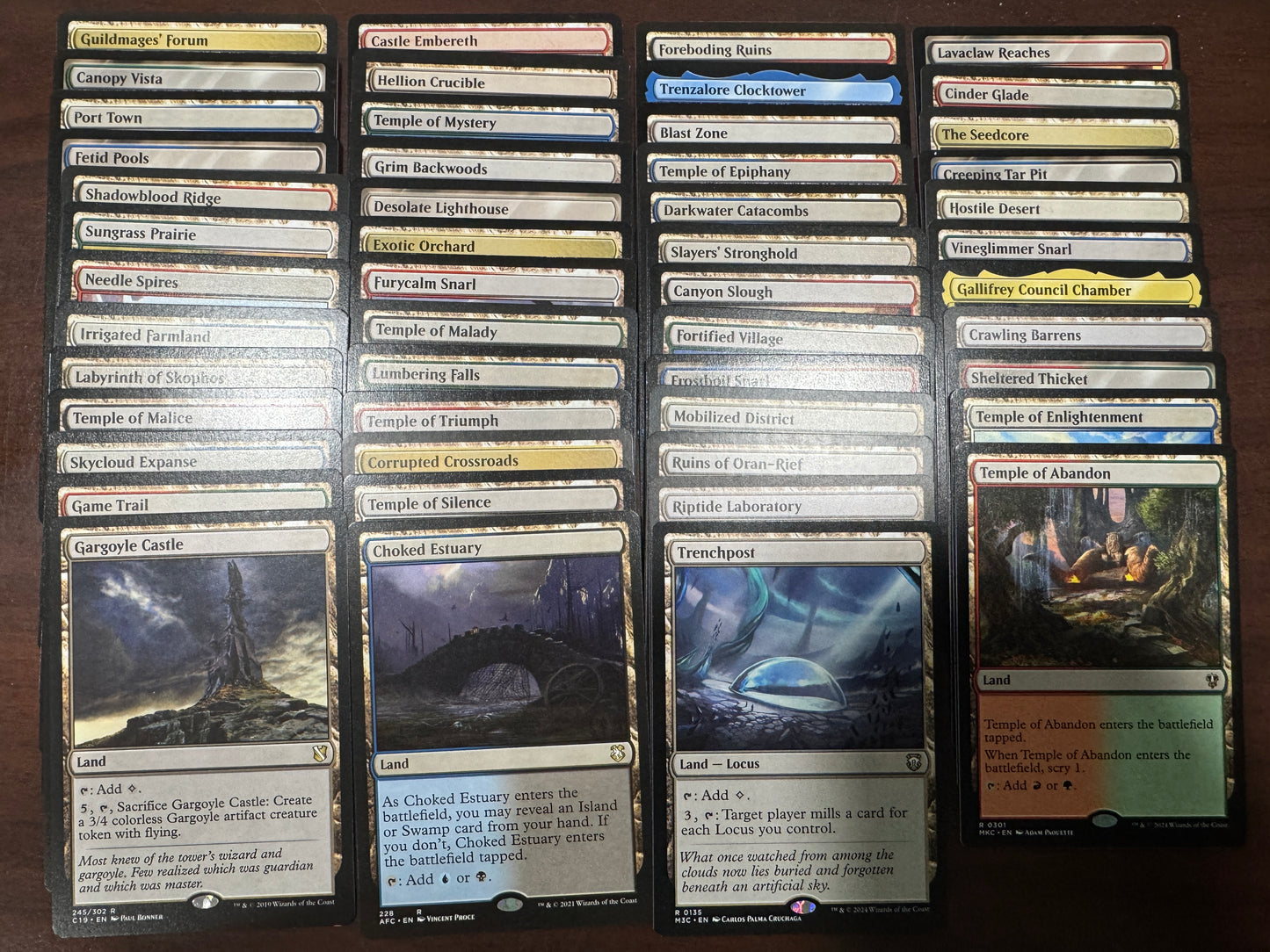 50 Random Rare Non-Basic Land Cards - MTG