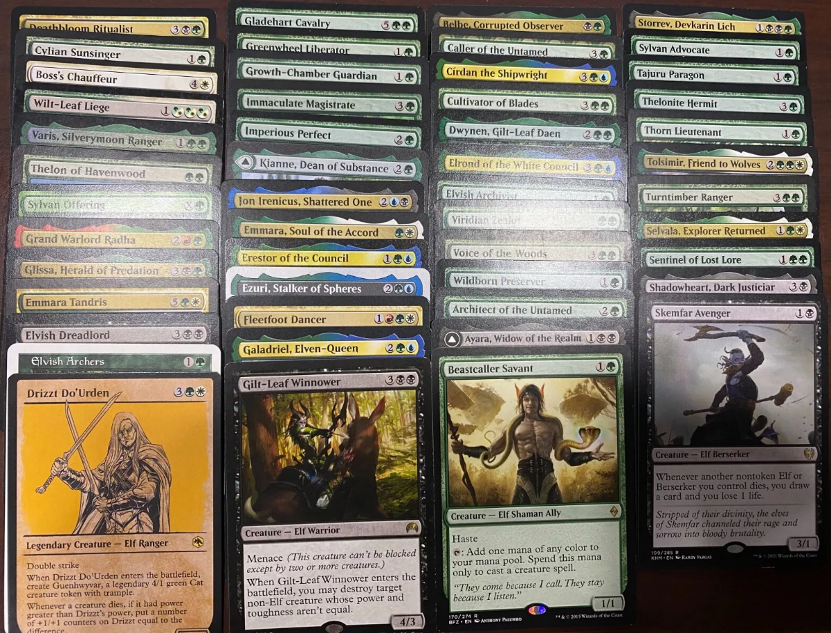 magic the gathering cards rare list 50 Random Elves Rare Cards