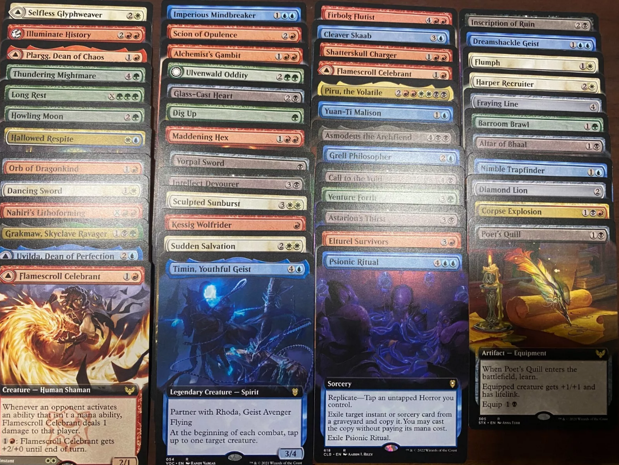 50 Random Extended Art Rare Cards - MTG