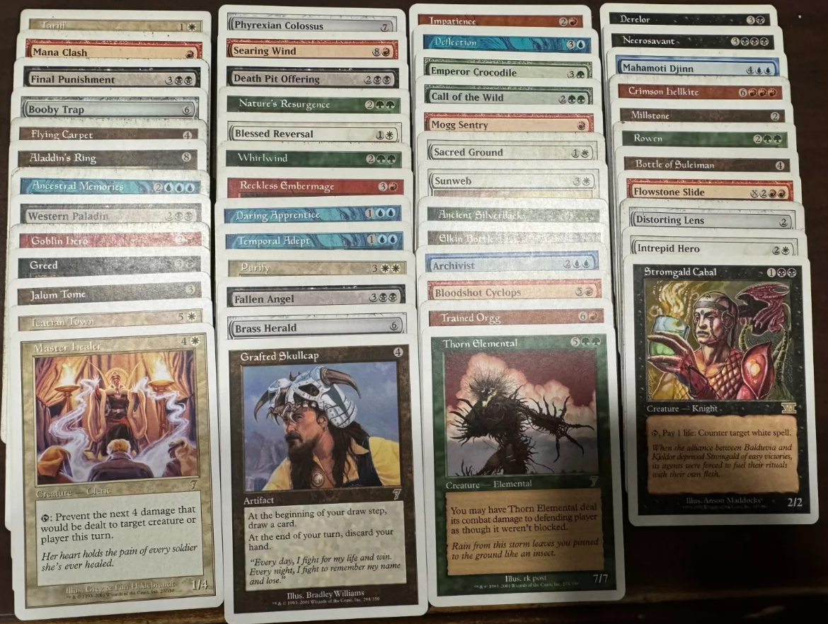 Mtg cards white 2024 border lot 1