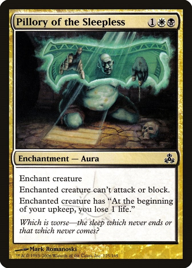 Pillory of the Sleepless [GPT - 125]