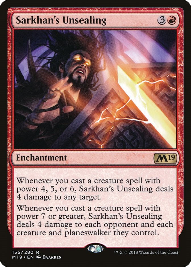 Sarkhan's Unsealing [M19 - 155]