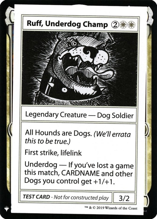 Ruff, Underdog Champ [CMB1 - N/A]