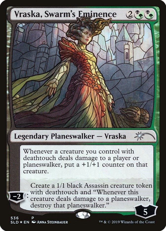 Vraska, Swarm's Eminence (Stained Glass) [SLD - 536]