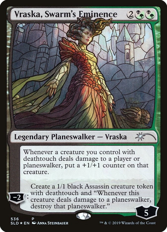 Vraska, Swarm's Eminence (Stained Glass) [SLD - 536]