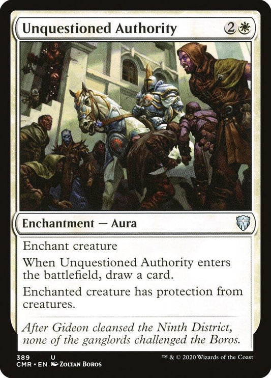 Unquestioned Authority [CMR - 389]