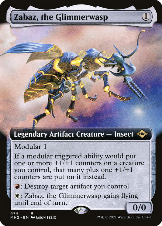 Zabaz, the Glimmerwasp (Extended Art) [MH2 - 474]