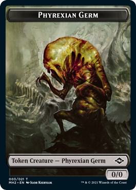 Squirrel // Phyrexian Germ Double-Sided Token (Back)