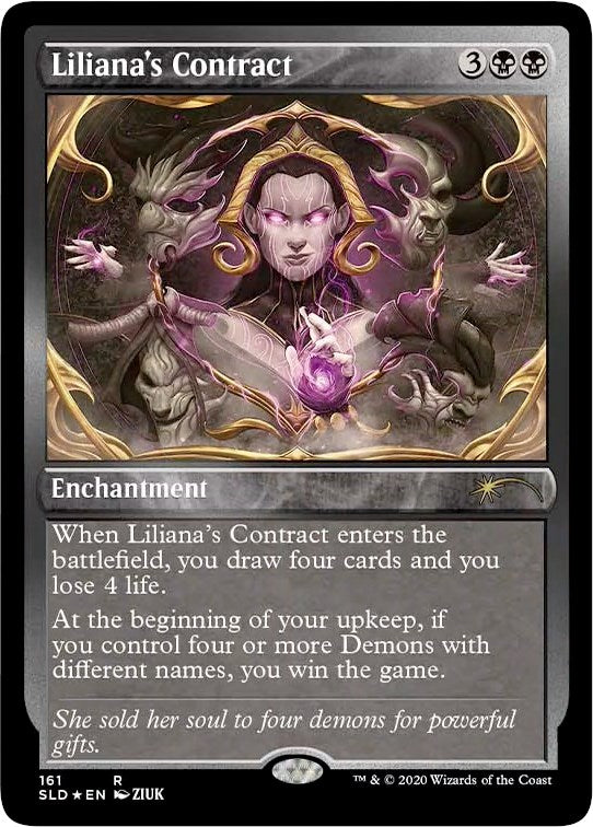 Liliana's Contract (161) (Foil Etched) [SLD - 161]