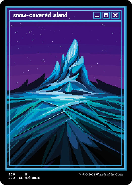 Snow-Covered Island (PixelSnowLands.jpg) [SLD - 326]
