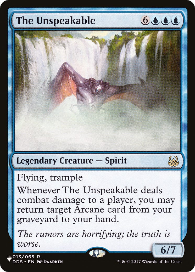 The Unspeakable [LIST - 013/065]