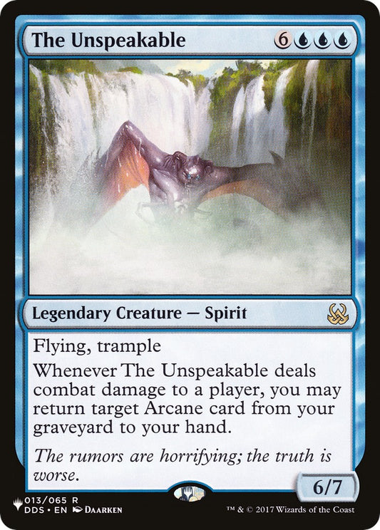 The Unspeakable [LIST - 013/065]