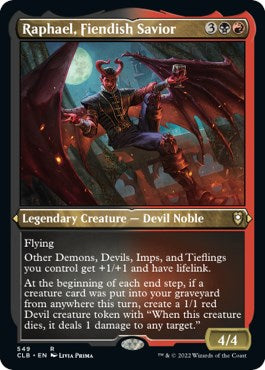 Raphael, Fiendish Savior (Foil Etched) [CLB - 549]