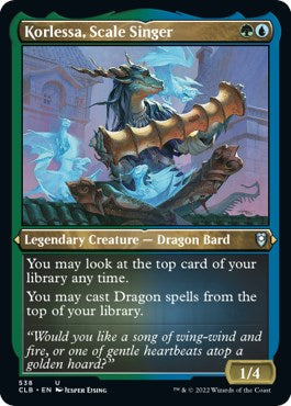 Korlessa, Scale Singer (Foil Etched) [CLB - 538]