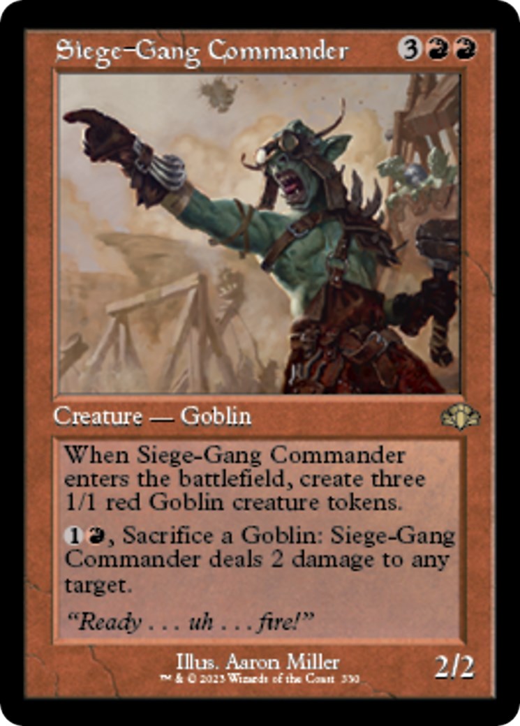Siege-Gang Commander (Retro Frame) [DMR - 330]