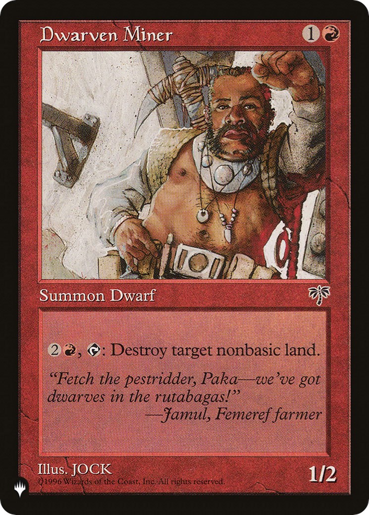 Dwarven Miner [LIST - N/A]