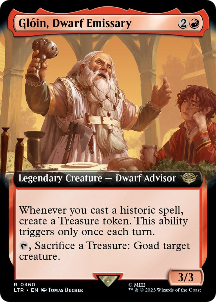 Gloin, Dwarf Emissary (Extended Art) [LTR - 360]