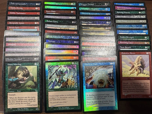 50 Old Border Foils - Vintage MTG Magic PL Huge Lot