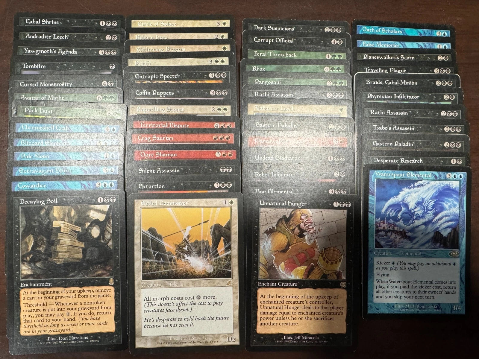50 Old Border Rares - Lot of 50 Vintage MTG Magic PL