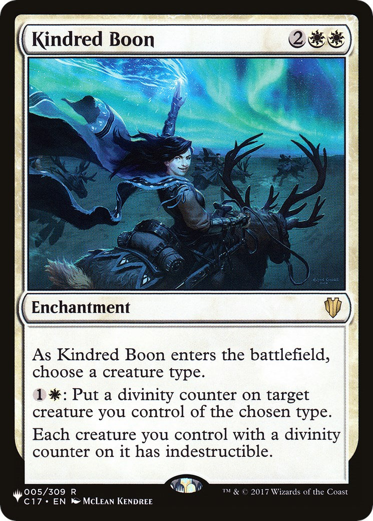 Kindred Boon [LIST - 5]