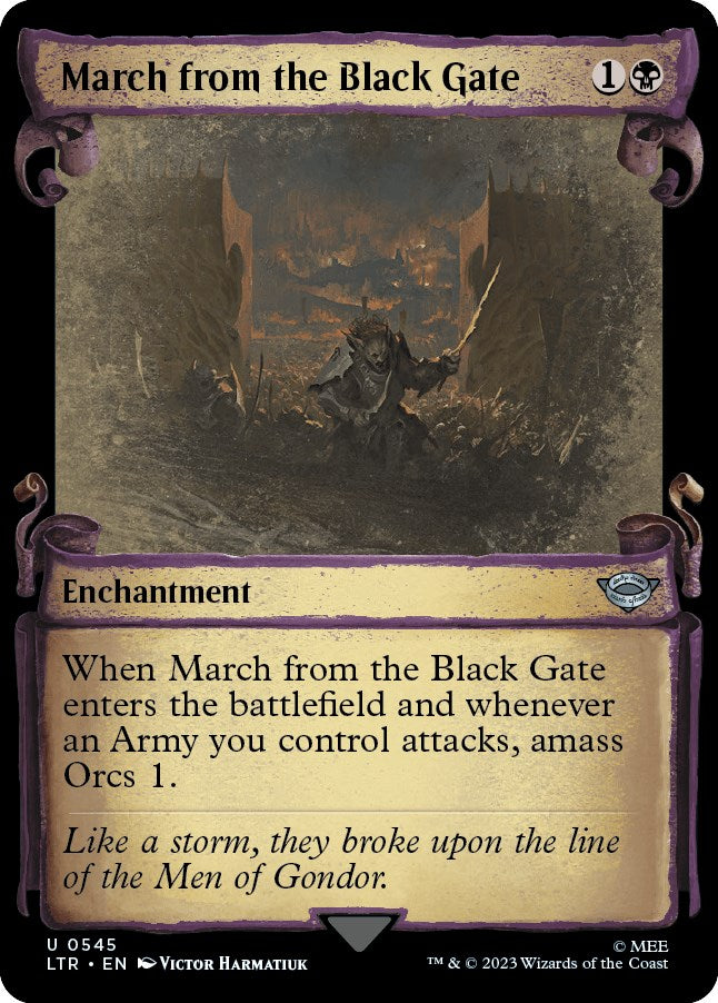 March from the Black Gate (Showcase Scrolls)