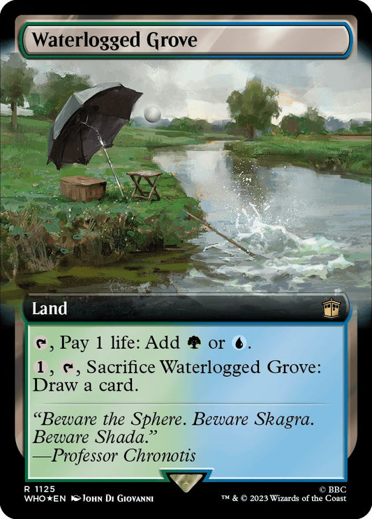 Waterlogged Grove (Extended Art) (Surge Foil) [WHO - 1125]