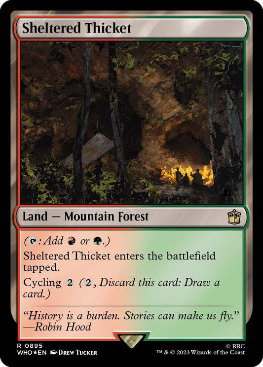 Sheltered Thicket (Surge Foil) [WHO - 895]