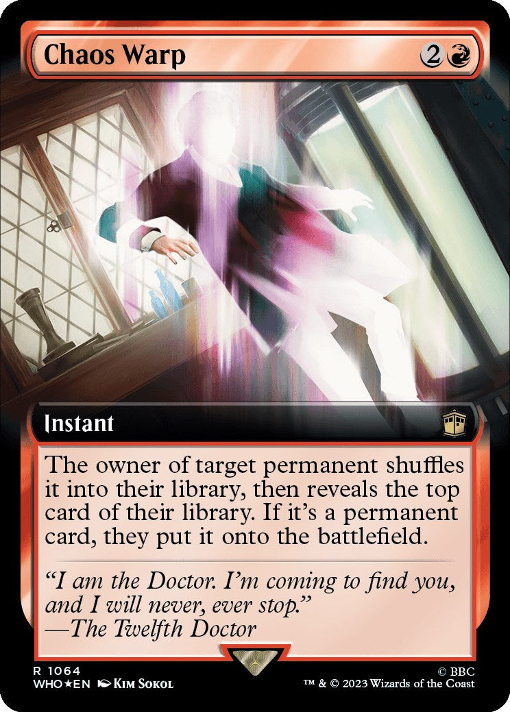 Chaos Warp (Extended Art) (Surge Foil) [WHO - 1064]