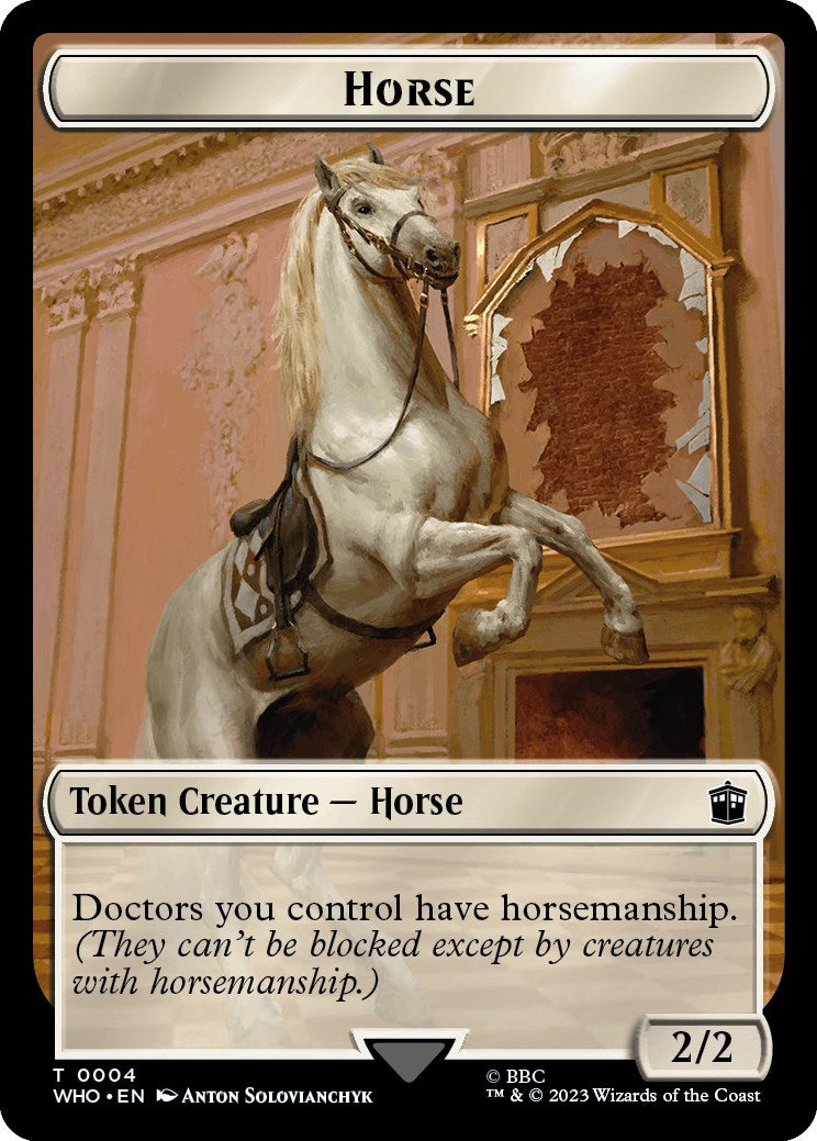 Horse // Soldier Double-Sided Token