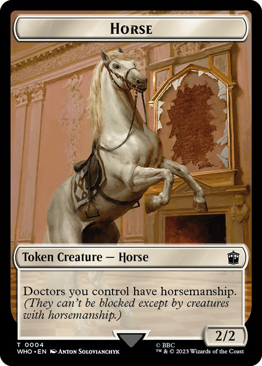 Horse // Soldier Double-Sided Token