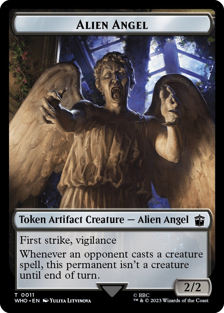 Alien Angel // Dalek Double-Sided Token