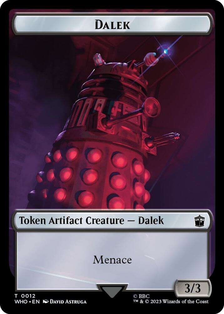 Alien Angel // Dalek Double-Sided Token (Back)