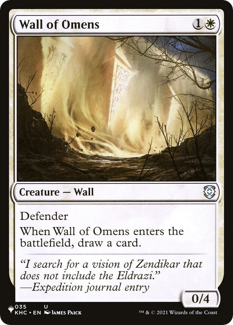 Wall of Omens (KHC) [LIST - 035]