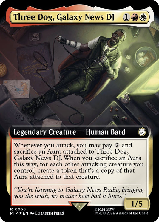 Three Dog, Galaxy News DJ (Extended Art) (Surge Foil) [PIP - 958]