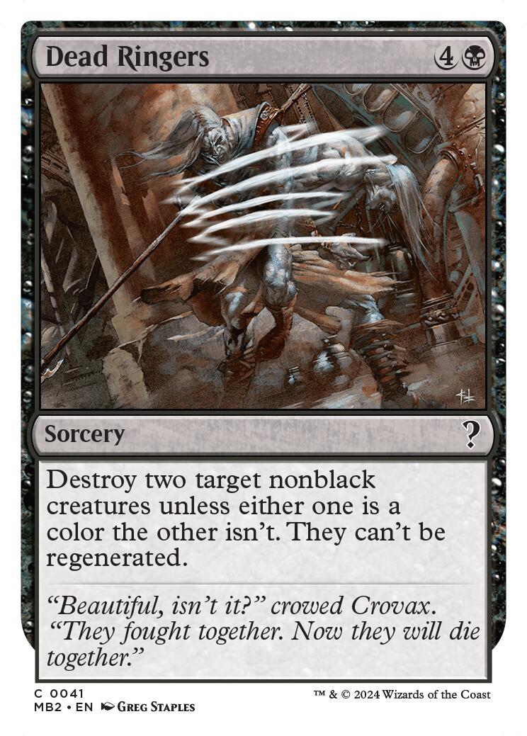 Dead Ringers (White Border)