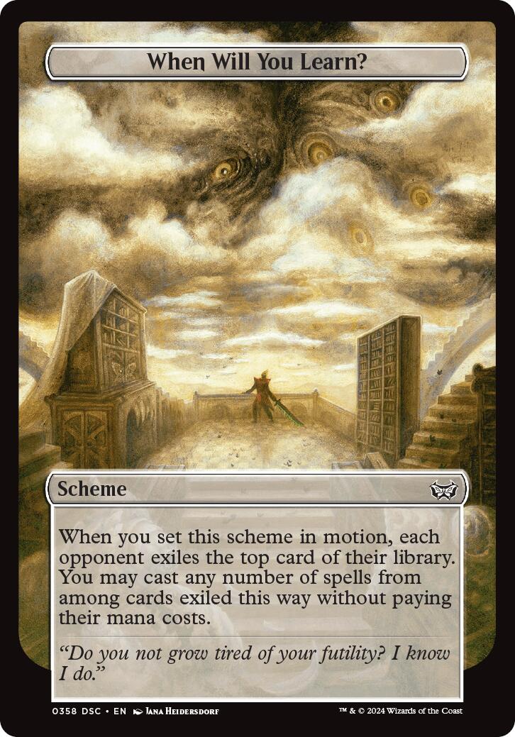 When Will You Learn? (Full Art) [A:DSC - 358]