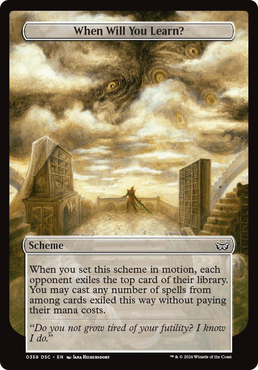 When Will You Learn? (Full Art) [A:DSC - 358]