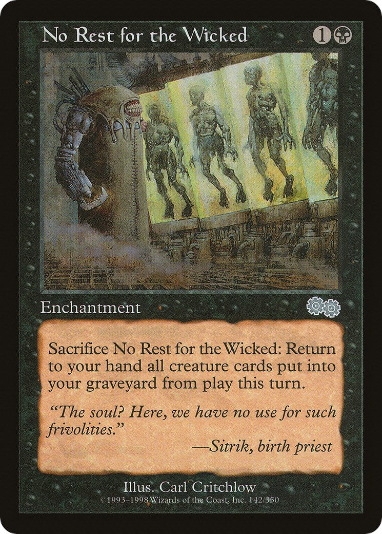 No Rest for the Wicked [USG - 142]