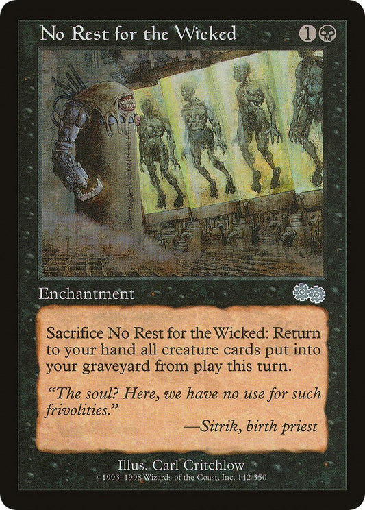 No Rest for the Wicked [USG - 142]