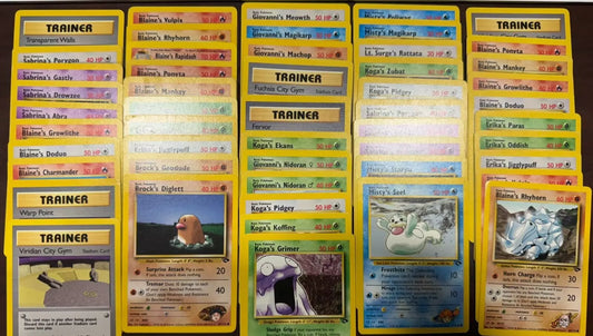 50 Random Gym Challenge Cards - Pokémon