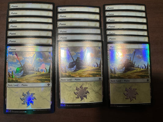 20 Random Foil Plains - MTG