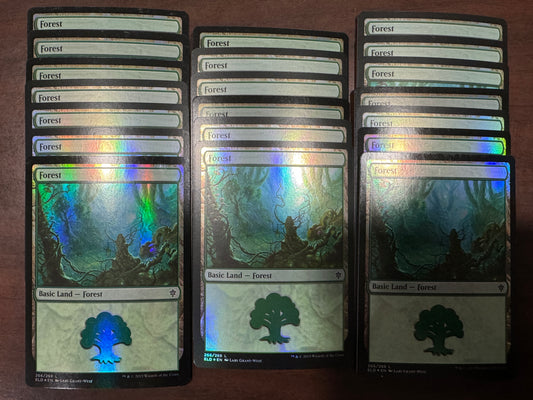 20 Random Foil Forests - MTG