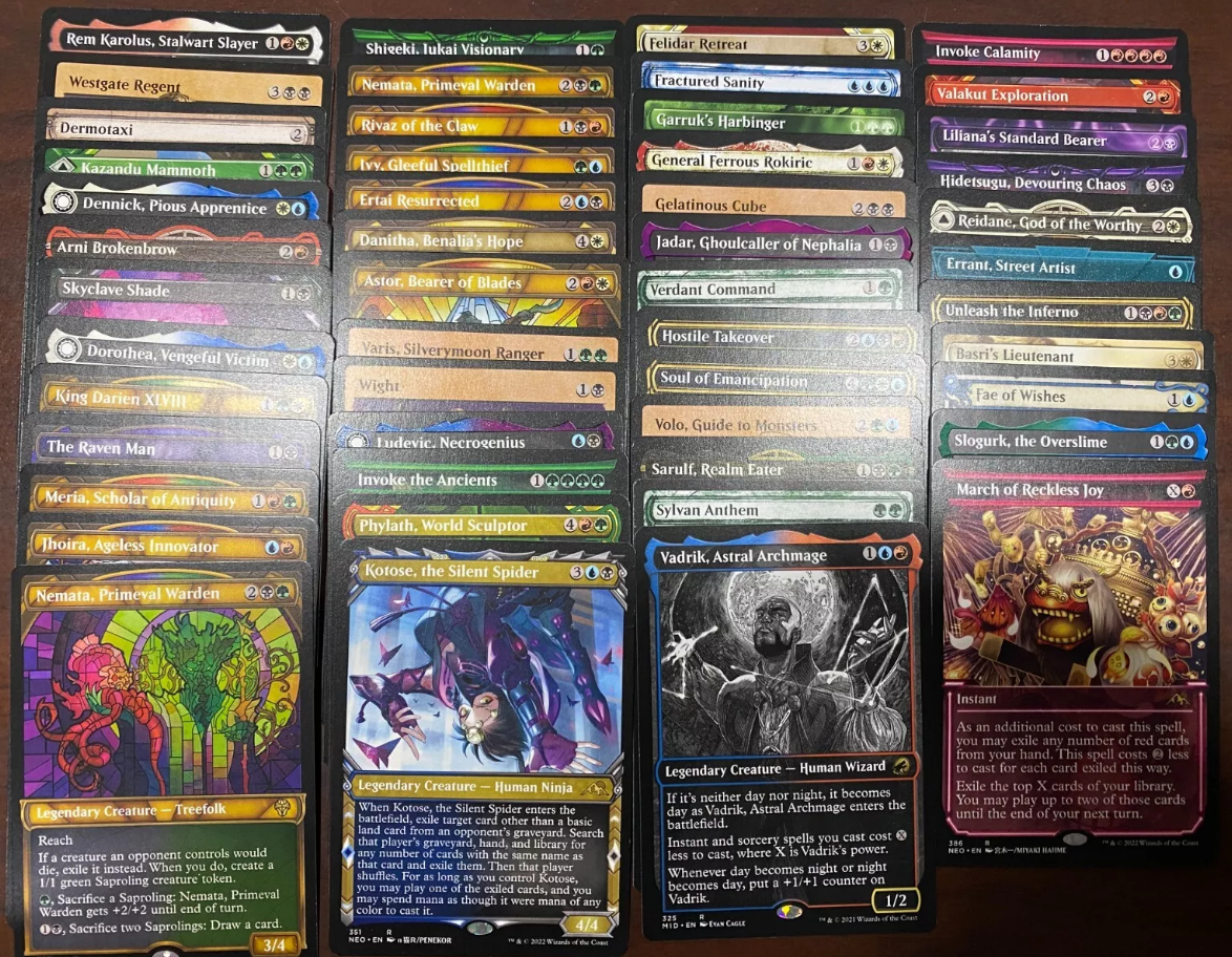 50 Random Rare Showcase Cards - MTG